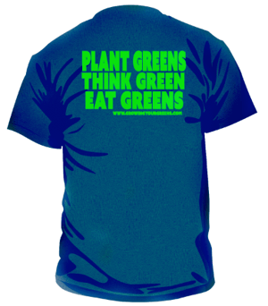 Image of Clearance unisex Growing Your Greens t-shirt (NAVY)