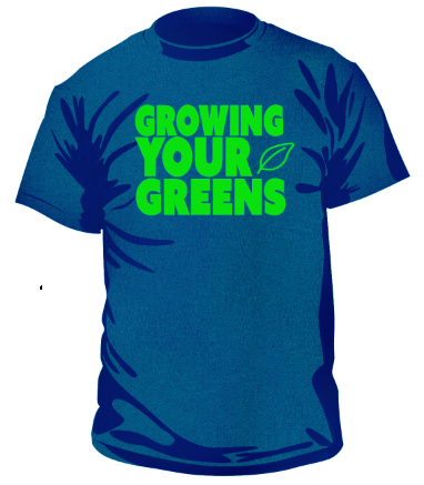 Image of Clearance unisex Growing Your Greens t-shirt (NAVY)