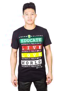 Image 2 of Cross Colours - WITHOUT PREJUDICE T-SHIRT - Black