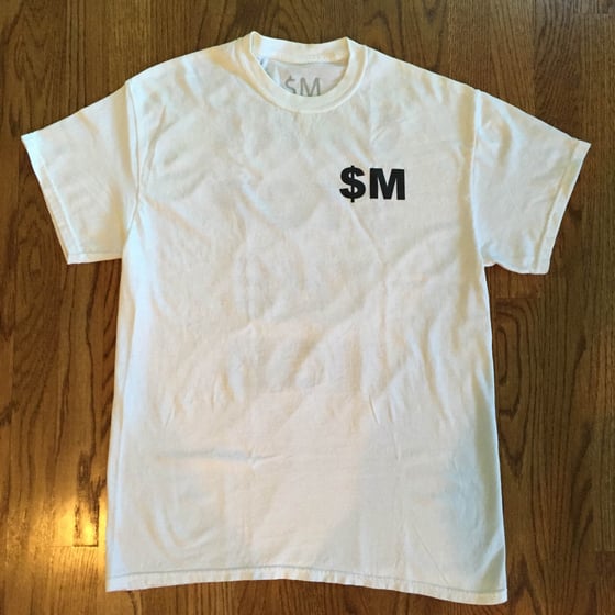 Image of $M WHITE LOGO TEE