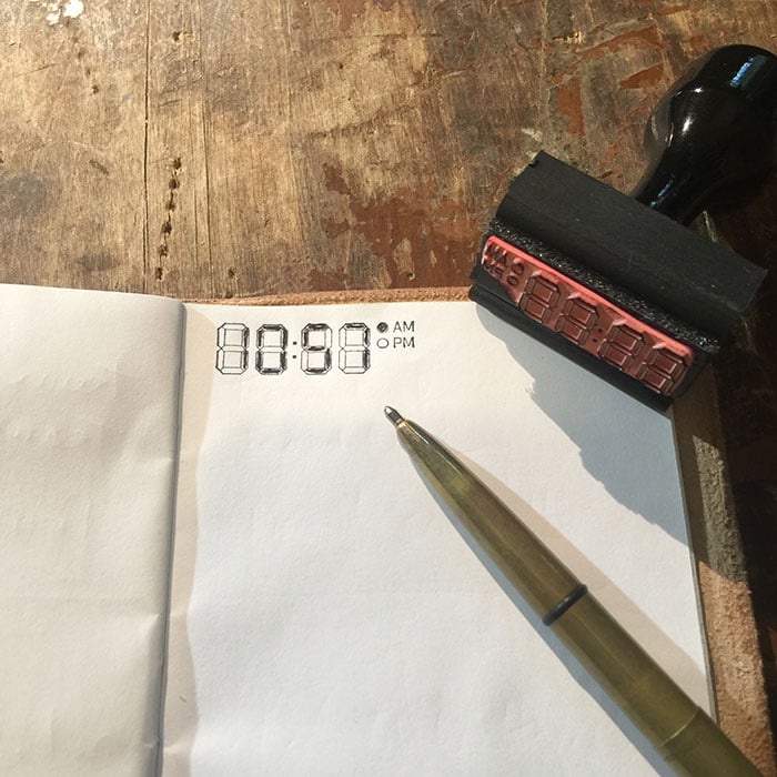 Image of Notebook Journaling Time Stamp