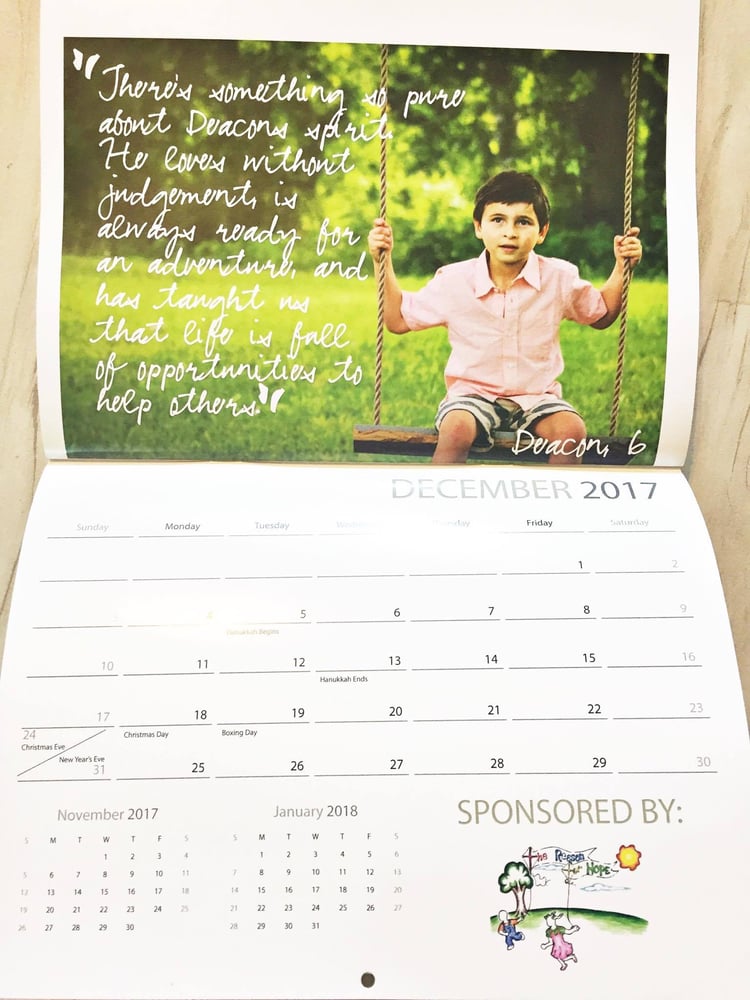 Image of Kyle Academy for Autism Calendar