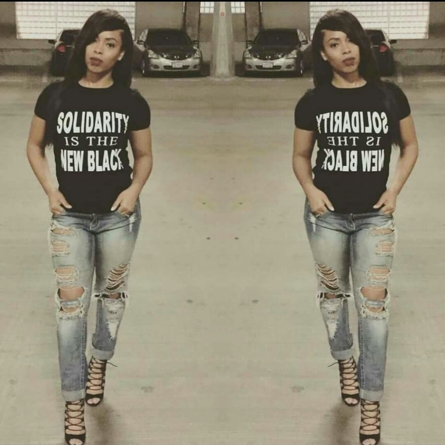 Image of WOMEN'S SOLIDARITY IS THE NEW BLACK TSHIRT