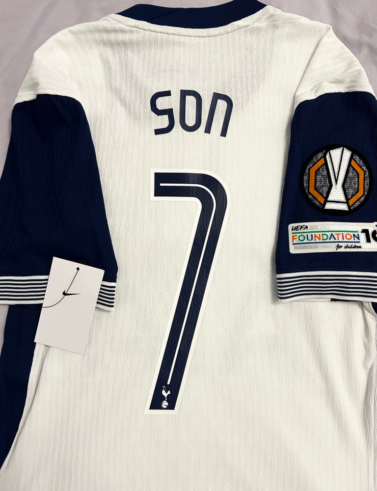 Image of Tottenham Hotspur “SON 7” Vaporknit 2024/25 Home Europa Final Shirt, M