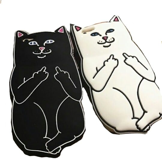 Image of Mean Cat Iphone Case