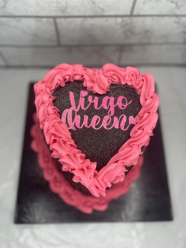 Horoscope Heart Shaped Cake