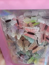 Image 2 of luminous butterfly nail charms
