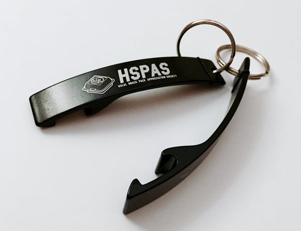 Image of 2x HSPAS laser engraved keyrings