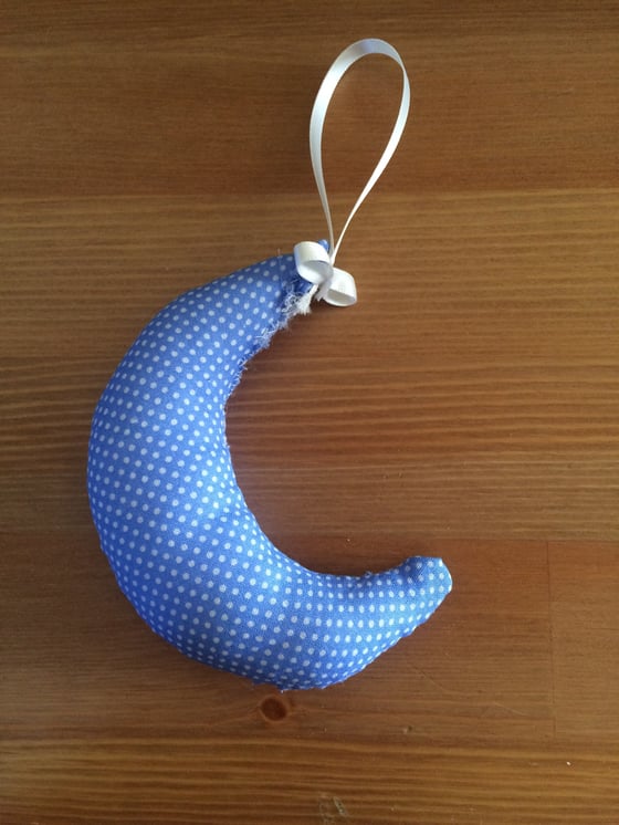 Image of Cresent moon hanging pillow