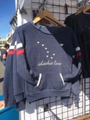 Image of Alaska Love Slouchy Sweatshirt- Navy