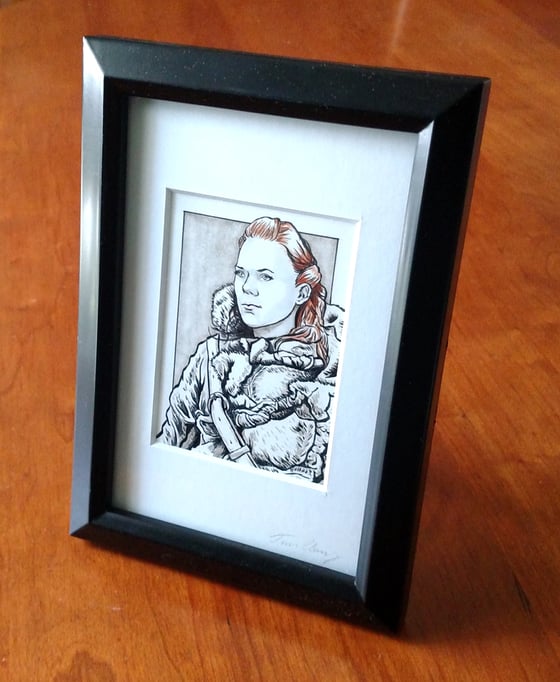 Image of Y’gritte Original Art Card (Framed)