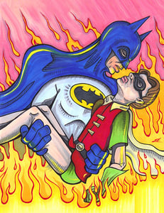 Image of Batman and Robin: Gone with the Wind PRINT