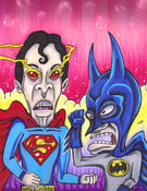 Image of Beavis and Butthead / Batman v Superman Mashup PRINT