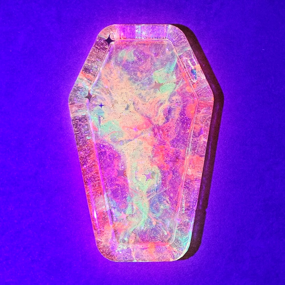 Image of Neon Sunset Mini Coffin Tray