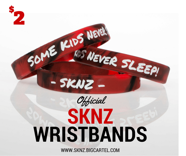 Image of Red/Black Swirl Wristband
