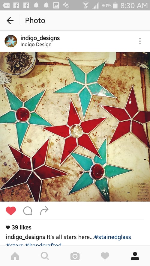 Image of Emma Star-stained glass