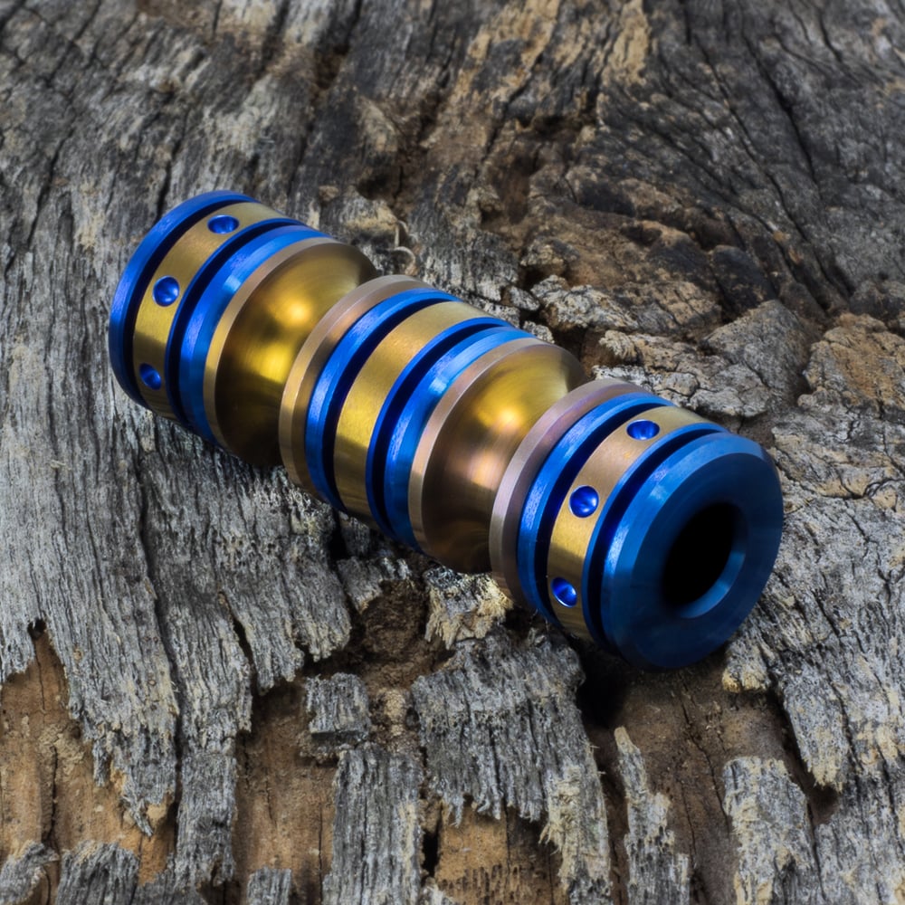 Image of High-Five Electric Blue & Bronze Bead Set 