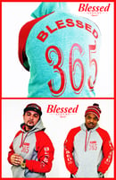 Image 1 of Blessed 365 Hooded Sweatshirt - Oxford/Red