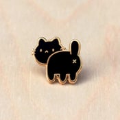 Image of Cat Butt Pin - Black