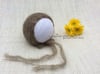 Tiny Flowers Mohair Bonnet - Mink
