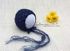 Tiny Flowers Mohair bonnet - Midnight
