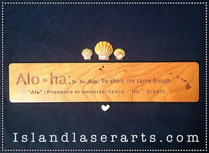 Image of Definition of Aloha Wall hanging