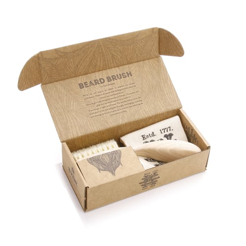 Image of Beard Brush in a Bag and Gift Box