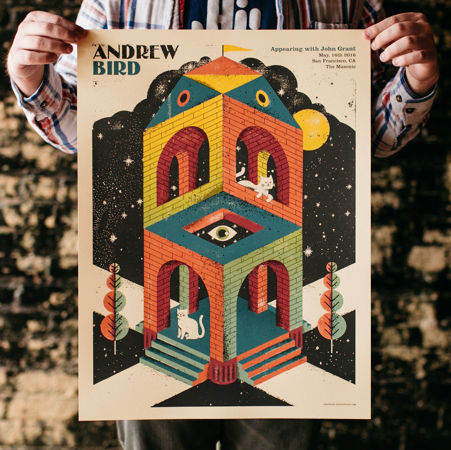 Andrew Bird Concert Poster / Eric Nyffeler