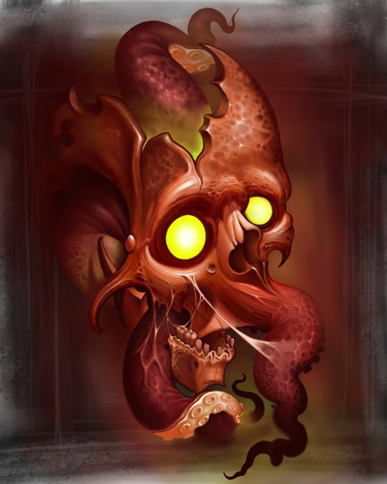 Image of Skull Octopus Tentacle