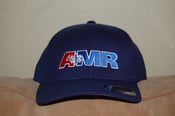 Image of AMR Hat Navy with White Outline