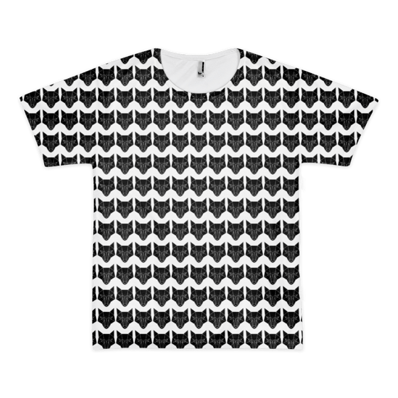 Image of ØMEN WOLF SUBLIMATION T-SHIRT BLACK