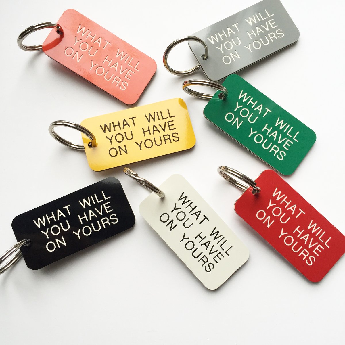 Industrial Locker Style Keyring personalised to order The