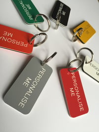 Image 2 of Industrial Locker Style Keyring - personalised to order