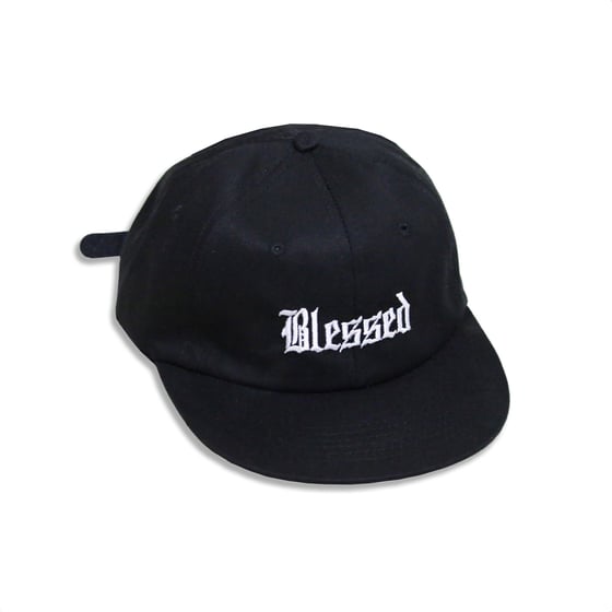 Image of BLESSED OE 6-PANEL CAP (BLACK)