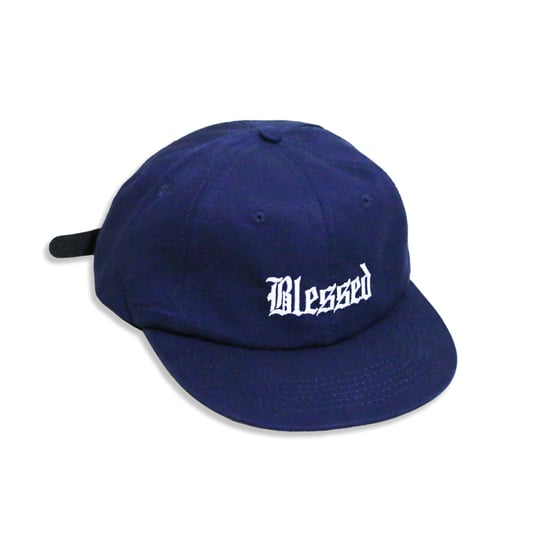 Image of BLESSED OE 6-PANEL CAP (NAVY)