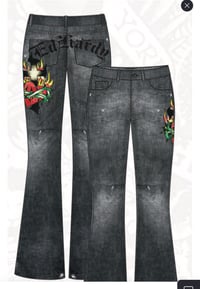 ED HARDY SACRED HEART BOOTCUT JEAN