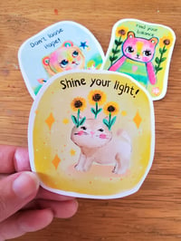 Image 2 of Shine your light sticker pack 