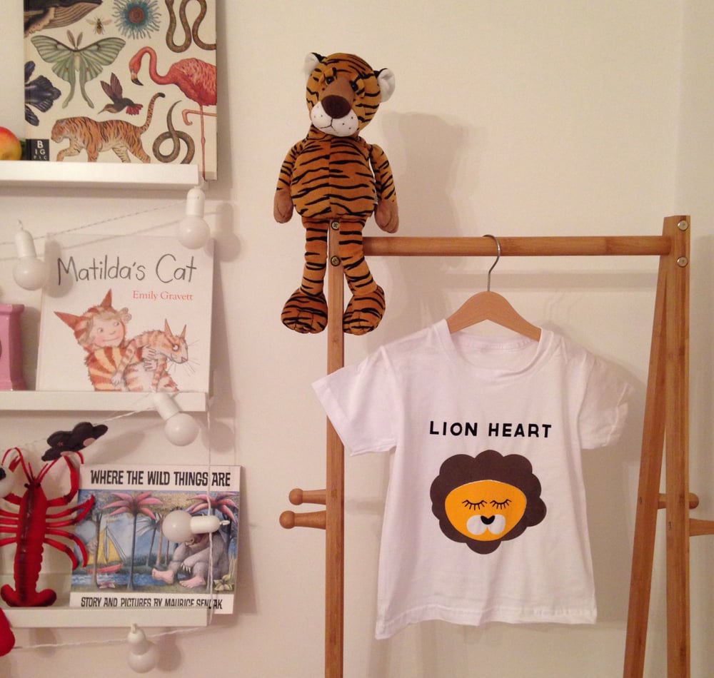 Image of lion heart tee