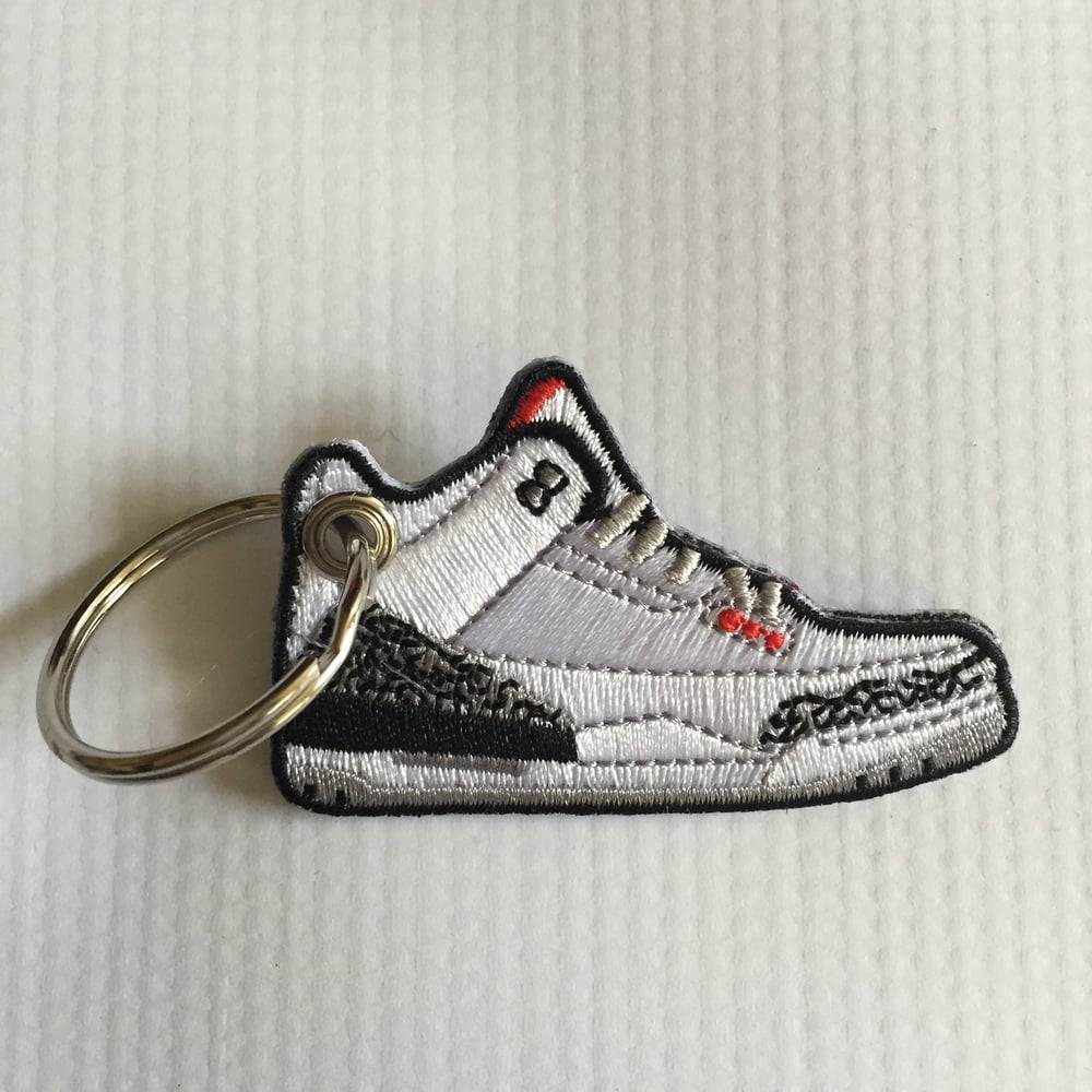 Image of White Cement 3 Keychain (Free Shipping)