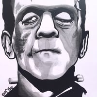 Image 1 of Frankenstein's Monster Emetic Art Print