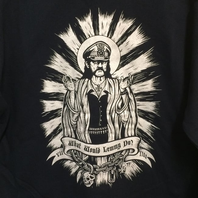 Image of What would Lemmy Do Zipper Hooded Sweatshirt WWLD