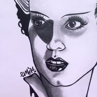 Image 2 of Bride of Frankenstein Emetic Art Print