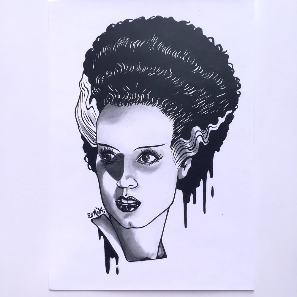 Bride of Frankenstein Emetic Art Print
