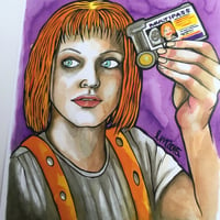 Image 1 of Leeloo Dallas Emetic Art Print