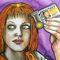 Image 2 of Leeloo Dallas Emetic Art Print