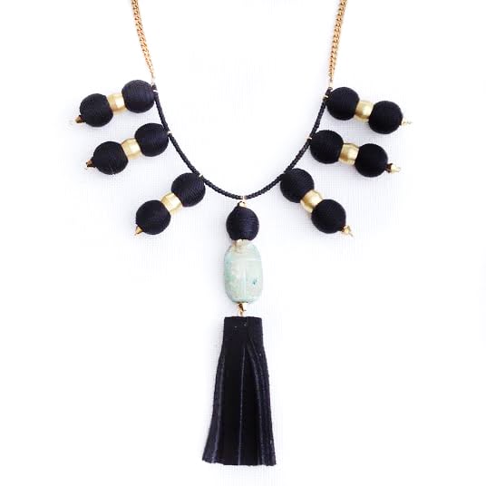 Image of Sunscarab Noir necklace