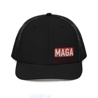 Image 1 of MAGA Donald Trump Hat Cap USA Richardson 112 Trucker Cap from PatriotsCo.com