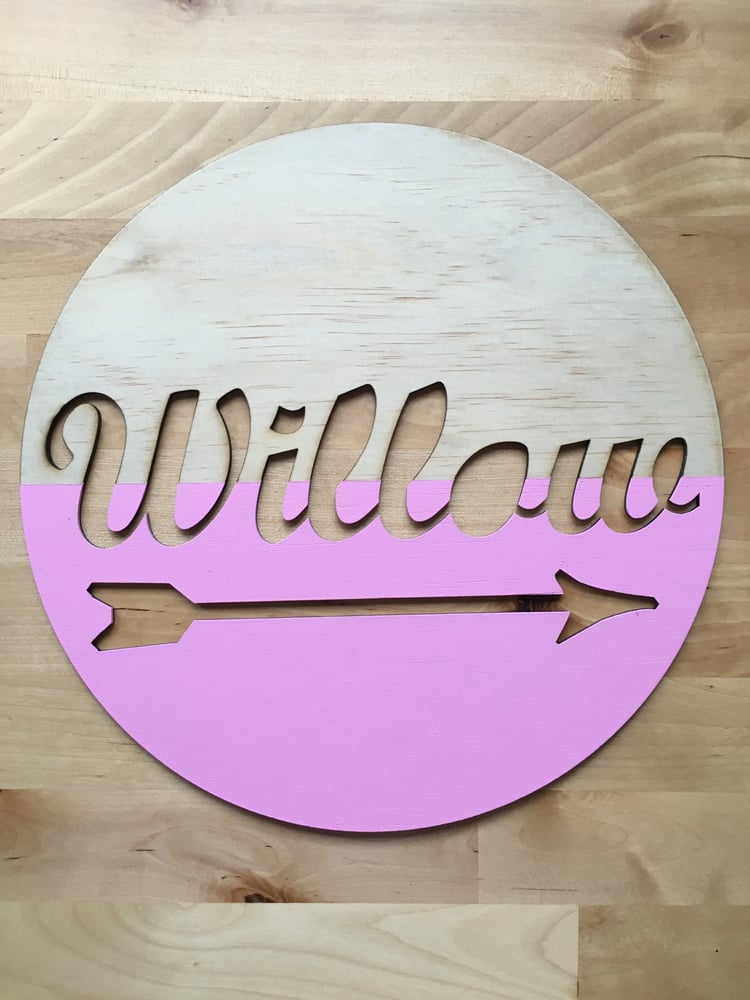 Image of Arrow Name Wall Hanging