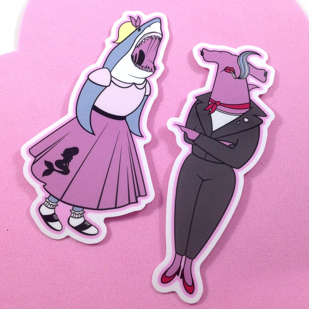 Image of Shark Girl Sticker Pack