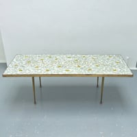 Image 2 of Mosaic Table with Brass Surround, Switzerland 1950s